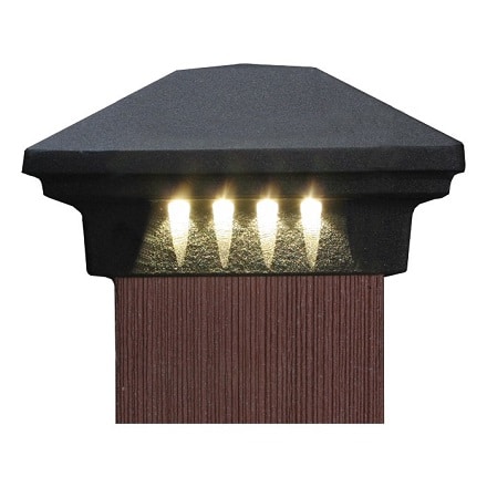 Pyramid Post Cap with LED Lights Questions & Answers