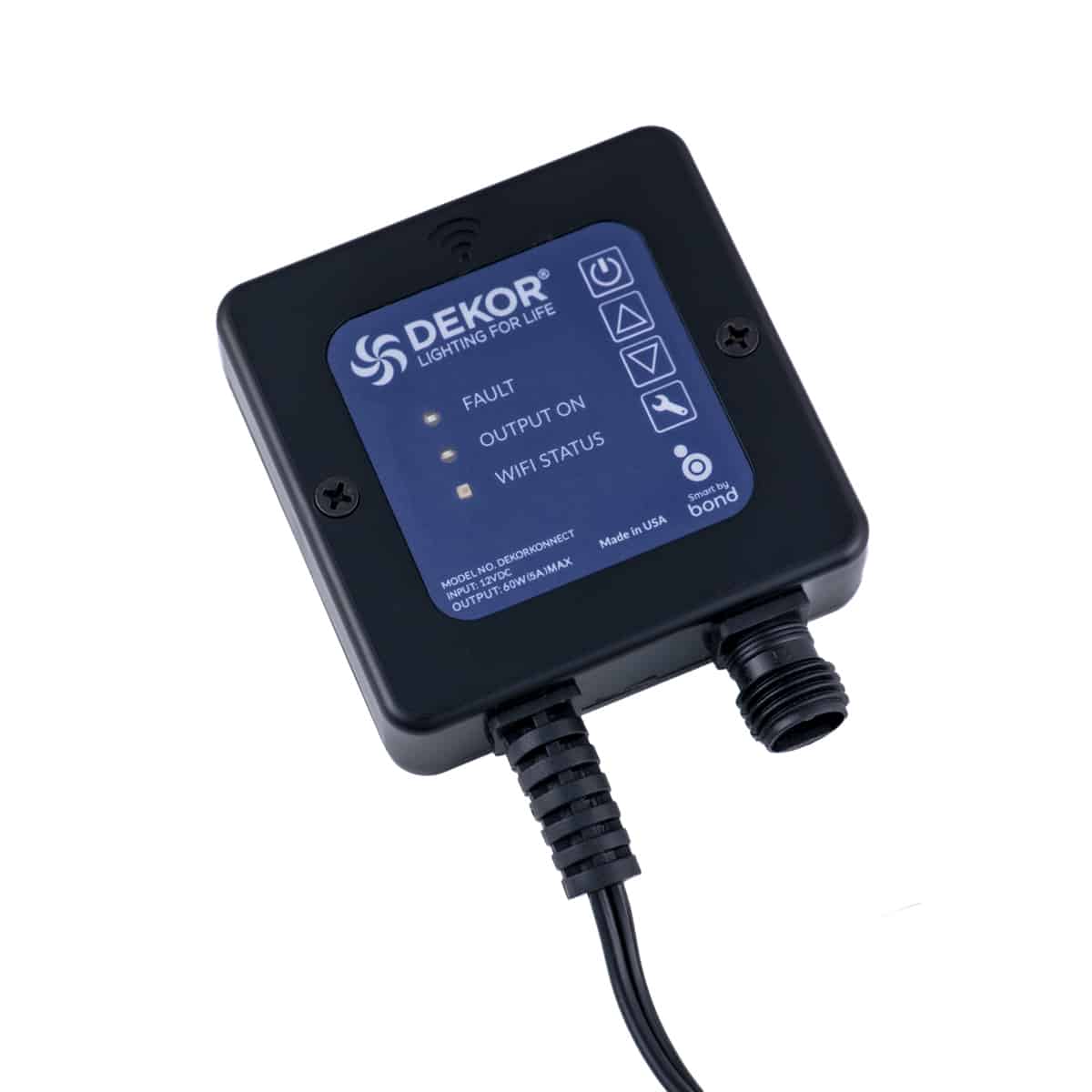 I am looking for a smart controller that will work with a Solar power source. Is  Dekor Connect 12v in; 12v out?