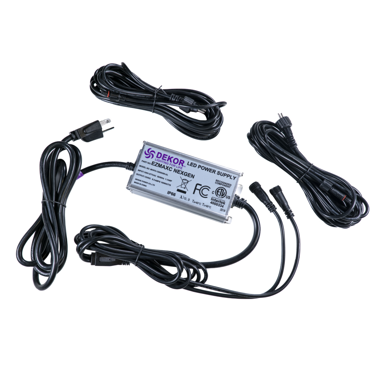 Can you connect the Dekor EZ waterproof dimmer to this power supply so it affects BOTH output leads?