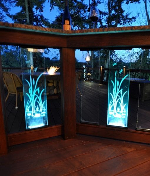 Can lit panels be used as indoor transom pane and night light?